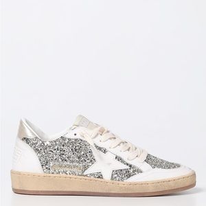 Golden Goose Ball Star sneakers in leather and glitter